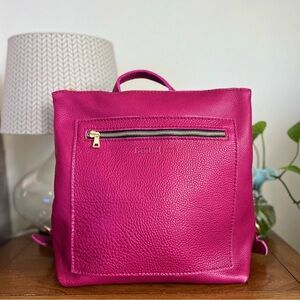 Portland Leather Tote Backpack